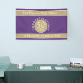 Regarde ! Bannière de réunion personnalisée 50 ans (Salon professionnel)