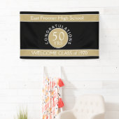 Regarde ! Bannière de réunion personnalisée 50 ans (En situation)