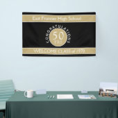 Regarde ! Bannière de réunion personnalisée 50 ans (Salon professionnel)