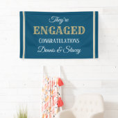 Regarde ! Bannière fiançailles PERSONNALISÉE (En situation)