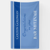 Regarde ! Bannière personnalisée Barre Mitzvah (Vertical)