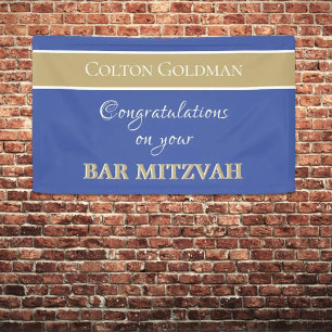 Regarde ! Bannière personnalisée Barre Mitzvah