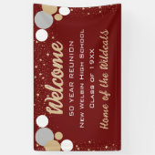 REGARDE ! Bannière Réunion Classe Confetti (Vertical)