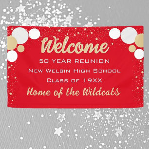 REGARDE ! Bannière Réunion Classe Confetti