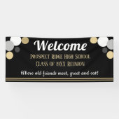 REGARDE ! Bannière Réunion de classe amusante (Horizontal)