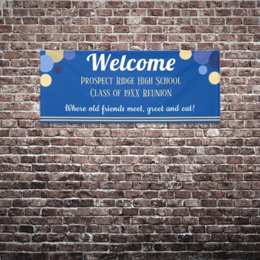 REGARDE ! Bannière Réunion de classe amusante