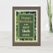 Regarde ! Bonne carte de voeux d'Anniversaire oncl (Devant)