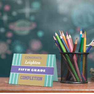 Regarde ! Carte d'achèvement de cinquième année pe