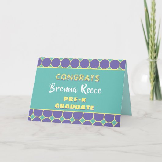 Regarde ! Carte de diplôme pré-K (Devant)