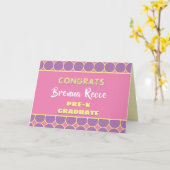 Regarde ! Carte de diplôme pré-K (Fleur jaune)