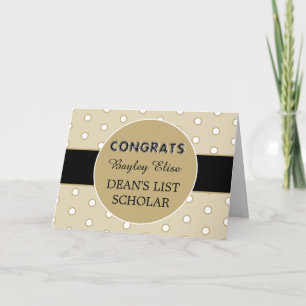 Regarde ! Carte de félicitations pour les boursier