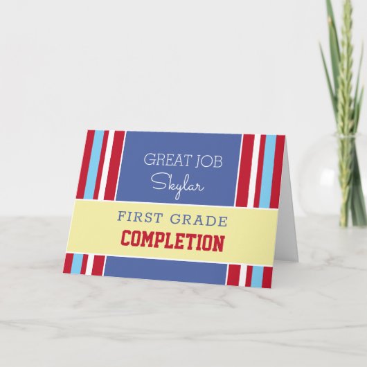 Regarde ! Carte de fin de grade personnalisée ! Ca (Devant)