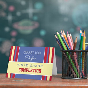 Regarde ! Carte de fin de grade personnalisée ! Ca