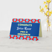 Regarde ! Carte de graduation pré-K (Fleur jaune)