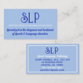 Regarde ! Cartes de visite personnalisés SLP (Devant / Derrière)