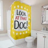 Regarde Ce Rideau De Douche De Chien (En situation)