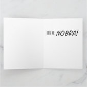 Regarde maman, pas de bar ! (grande carte de voeux (Intérieur)