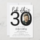 Regarde qui a 30 ans | Carte d'invitation pour un (Devant)