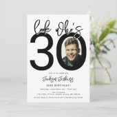 Regarde qui a 30 ans | Carte d'invitation pour un (Debout devant)