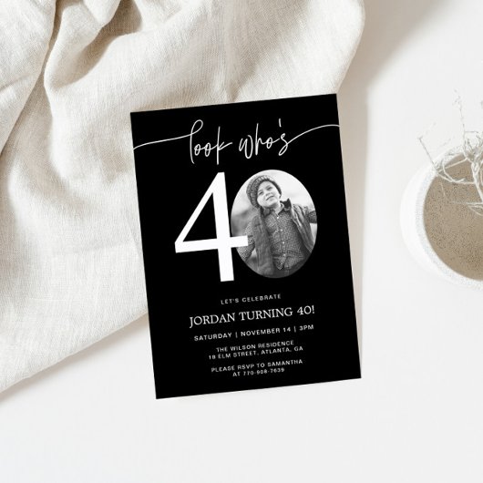 Regarde qui a 40 ans | Invitation d'anniversaire 4