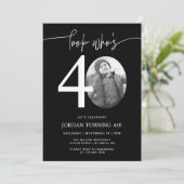 Regarde qui a 40 ans | Invitation d'anniversaire 4 (Debout devant)