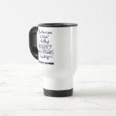 "Regarde" santé/papillon...Pancréatite Travel Mug (Devant gauche)