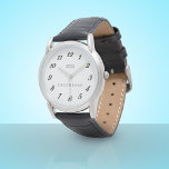 Regarder la fête de la Mariage du Groomsman<br><div class="desc">Pour un Groomsman spécial qui a outrepassé ses fonctions le jour de votre mariage. Ajoutez son nom pour remplacer le texte Groomsman ou gardez-le tel quel. Une montre à bracelet classique qui résistera à l'épreuve du temps. Convient à tous les membres masculins de la fête de mariage. Meilleur Homme, Père...</div>