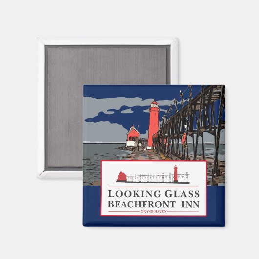 REGARDER LA MAGNET EN VERRE (Recto/Verso)