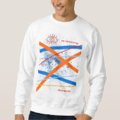 Regarder les lignes - sweatshirt d'art original (Devant)