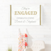 Regardez !! Bannière de fiançailles PERSONNALISÉE (En situation)