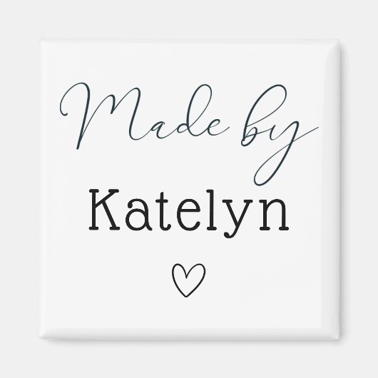 Regardez Ce Que J'Ai Fait De Magnet Personnalisé (Devant)