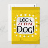 Regardez Cette Carte Postale De Chien (Devant / Derrière)