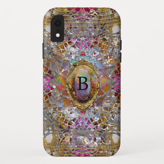 Regardez Cool kaléidoscope XR Protected Monogram Case-Mate iPhone Case (Achterkant)