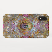 Regardez Cool kaléidoscope XR Protected Monogram Case-Mate iPhone Case (Achterkant (horizontaal))