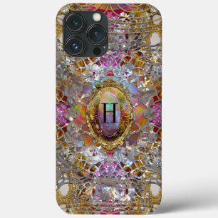 Regardez dans kaléidoscope Elegant Monogram iPhone 13 Pro Max Hoesje