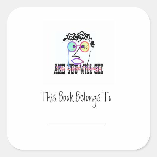 Regardez Et Vous Verrez Sticker Plaque (Devant)