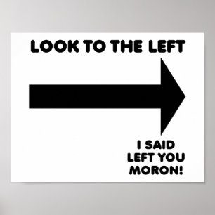 Regardez gauche Drôle Poster