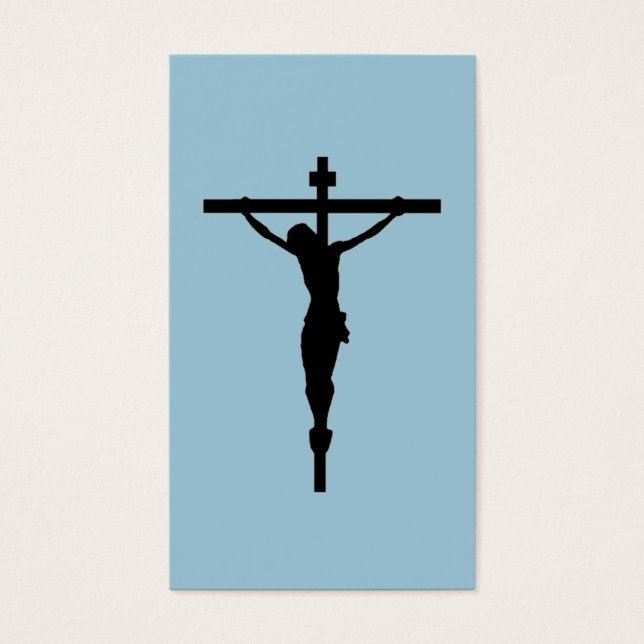 Regardez le Crucifix, bleu (Devant)
