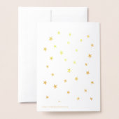 Regardez les étoiles | Carte de feuille d'or (Derrière avec enveloppe)
