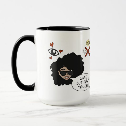 Regardez, mais ne touchez pas à la Mug (Gauche)
