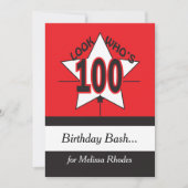 Regardez qui a 100 ans | 100e invitation (Devant)