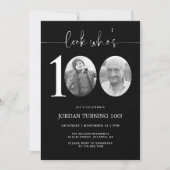 Regardez qui a 100 ans | Invitation d'anniversaire (Devant)