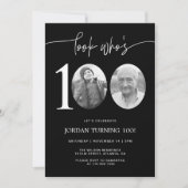 Regardez qui a 100 ans | Invitation d'anniversaire (Devant)