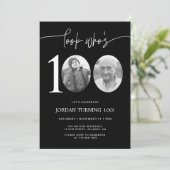 Regardez qui a 100 ans | Invitation d'anniversaire (Debout devant)