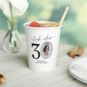 Regardez qui a 30 ans ! Gobelets en papier pour 30
