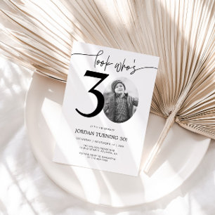 Regardez qui a 30 ans   Photo Invitation du 30e an
