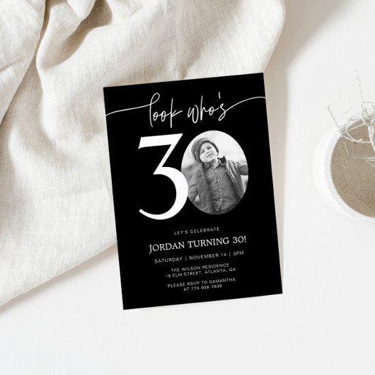 Regardez qui a 30 ans | Photo Invitation du 30e an