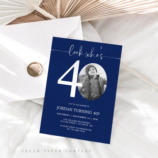 Regardez qui a 40 ans | Invitation 40e anniversair