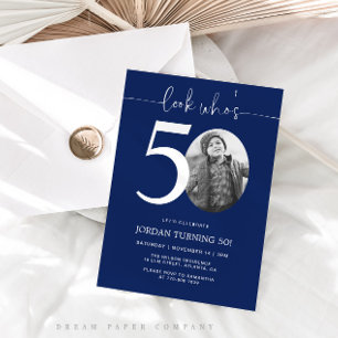 Regardez qui a 50 ans Invitation pour les 50 ans
