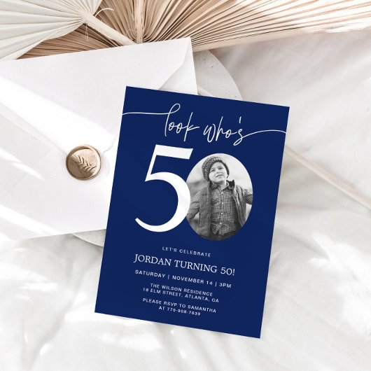 Regardez qui a 50 ans | Invitation pour les 50 ans